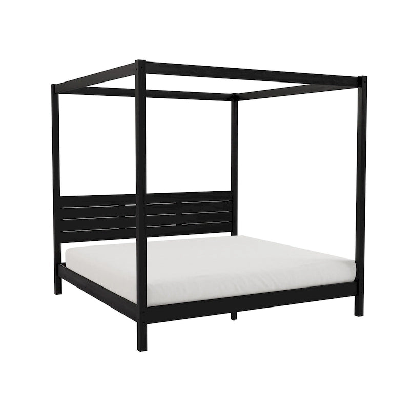 Lit double King Size à baldaquin minimaliste