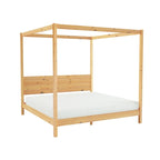 Lit double King Size à baldaquin minimaliste