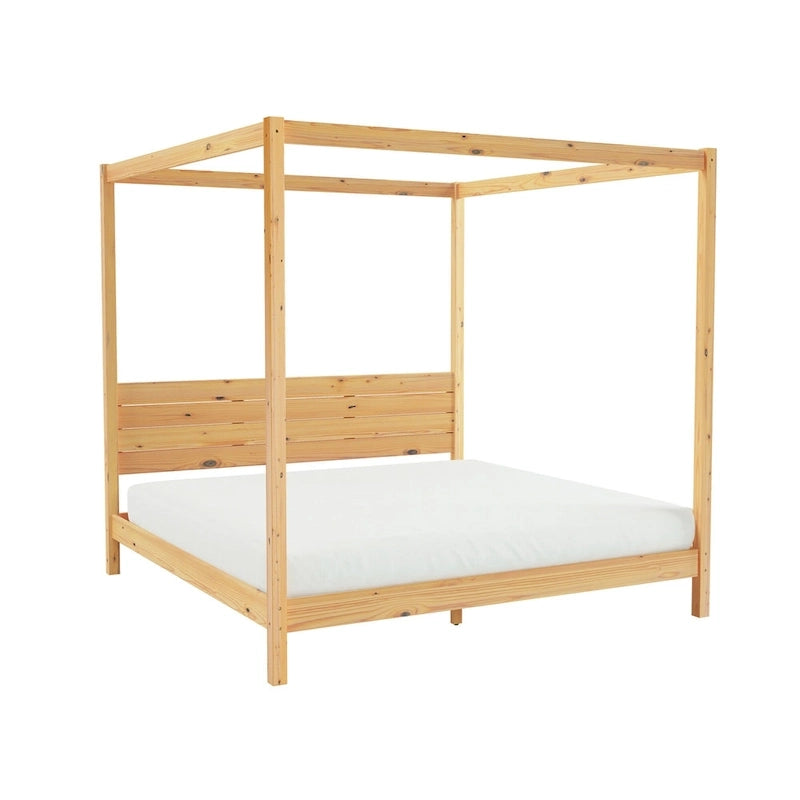 Lit double King Size à baldaquin minimaliste