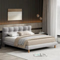  Full/Queen/King Size Boucle Upholstered Platform Bed