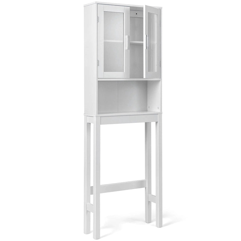 Meuble de Rangement WC, Étagère de Rangement WC Gain de Place en Bois