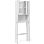 Meuble de Rangement WC, Étagère de Rangement WC Gain de Place en Bois