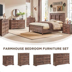 Commode de chambre à 5 tiroirs de style ferme, commode moderne