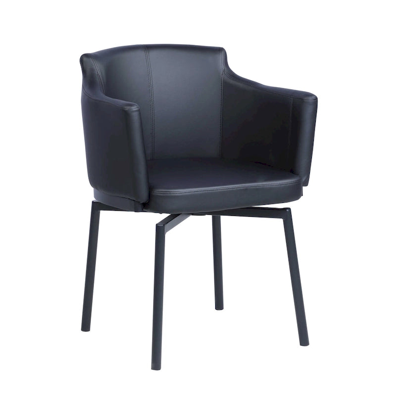 Fauteuil Club Moderne Somette avec Pivot à Mémoire, Lot de 2