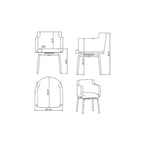 Fauteuil Club Moderne Somette avec Pivot à Mémoire, Lot de 2