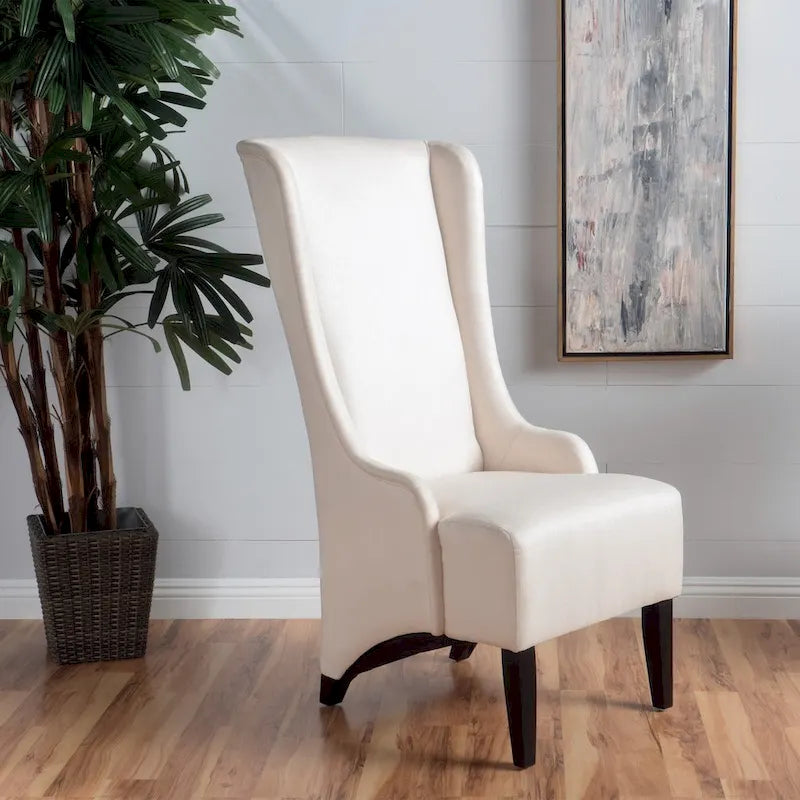 Chaise de salle à manger Callie à dossier haut en tissu par - 23.25 L x 28.75 l x 46.25 H