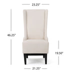 Chaise de salle à manger Callie à dossier haut en tissu par - 23.25 L x 28.75 l x 46.25 H