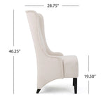 Chaise de salle à manger Callie à dossier haut en tissu par - 23.25 L x 28.75 l x 46.25 H