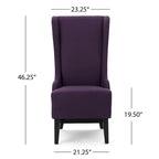 Chaise de salle à manger Callie à dossier haut en tissu par - 23.25 L x 28.75 l x 46.25 H