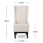 Chaise de salle à manger Callie à dossier haut en tissu par - 23.25 L x 28.75 l x 46.25 H