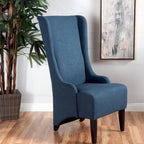 Chaise de salle à manger Callie à dossier haut en tissu par - 23.25 L x 28.75 l x 46.25 H