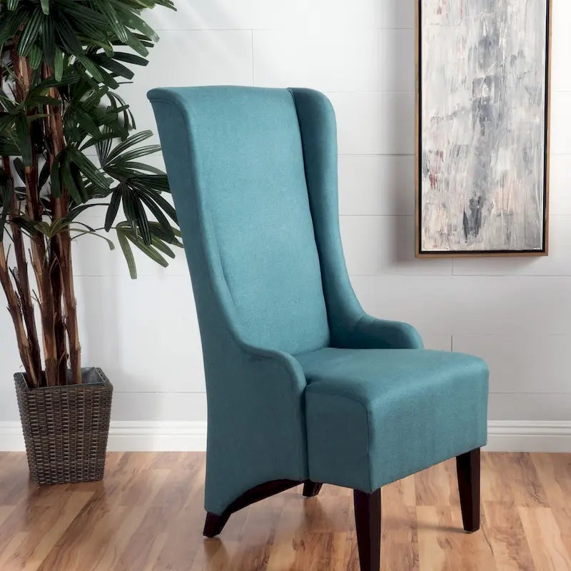 Chaise de salle à manger Callie à dossier haut en tissu par - 23.25 L x 28.75 l x 46.25 H