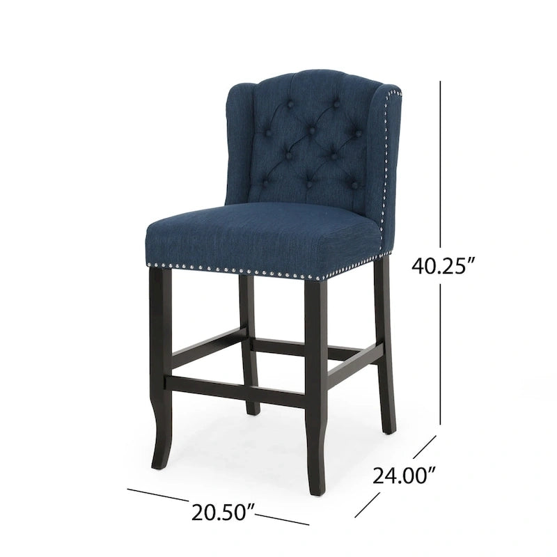 Tabouret de comptoir Foxcroft Wingback