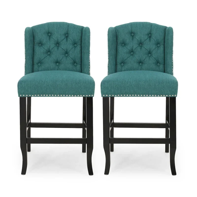 Tabouret de comptoir Foxcroft Wingback