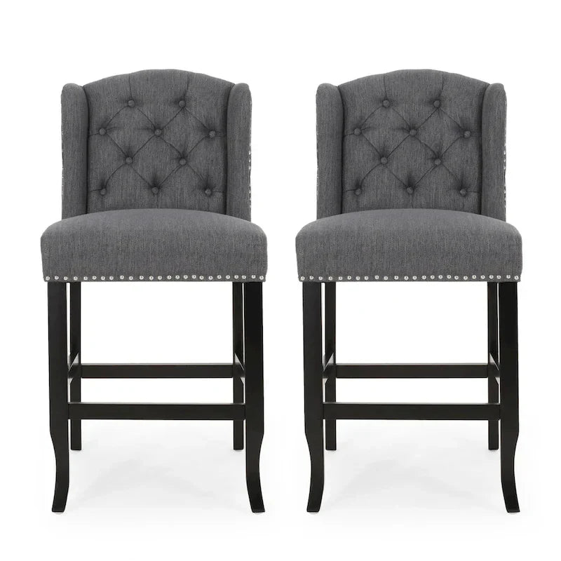 Tabouret de comptoir Foxcroft Wingback
