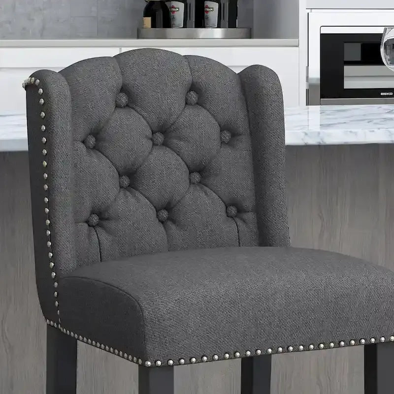 Tabouret de comptoir Foxcroft Wingback