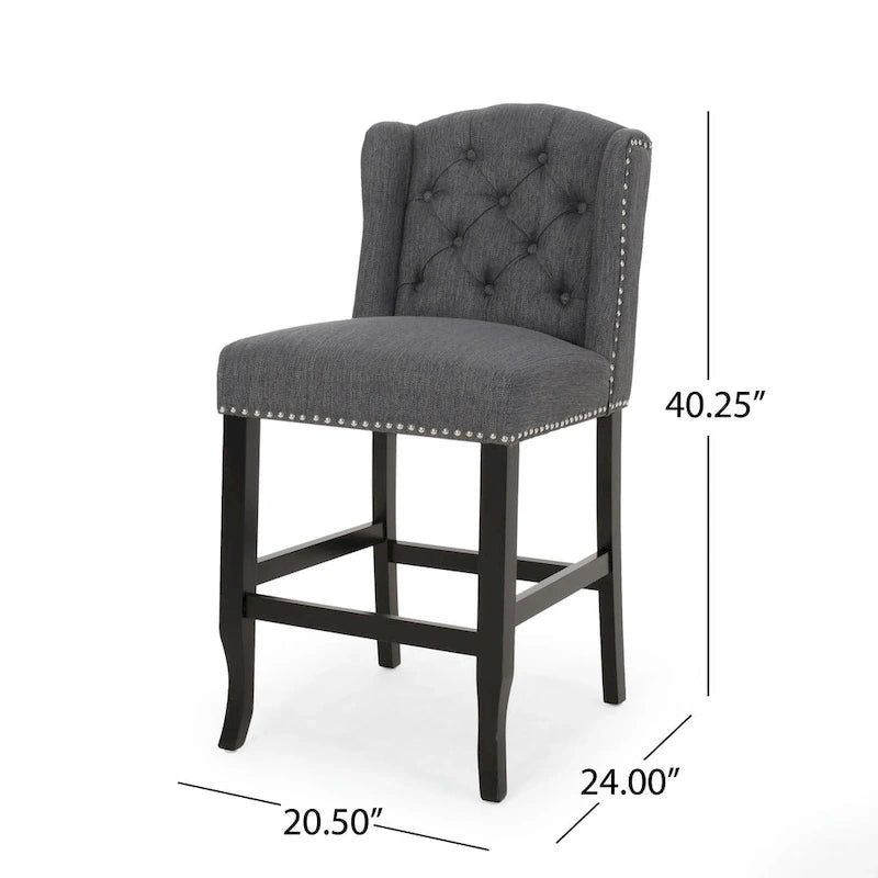 Tabouret de comptoir Foxcroft Wingback