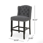 Tabouret de comptoir Foxcroft Wingback