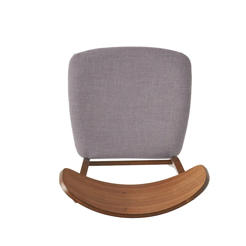 Chaises de salle à manger en bois avec revêtement en tissu