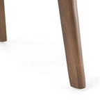 Chaises de salle à manger en bois avec revêtement en tissu