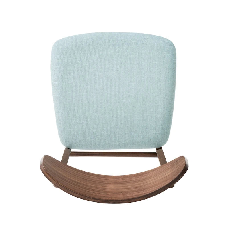 Chaises de salle à manger en bois avec revêtement en tissu