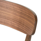 Chaises de salle à manger en bois avec revêtement en tissu