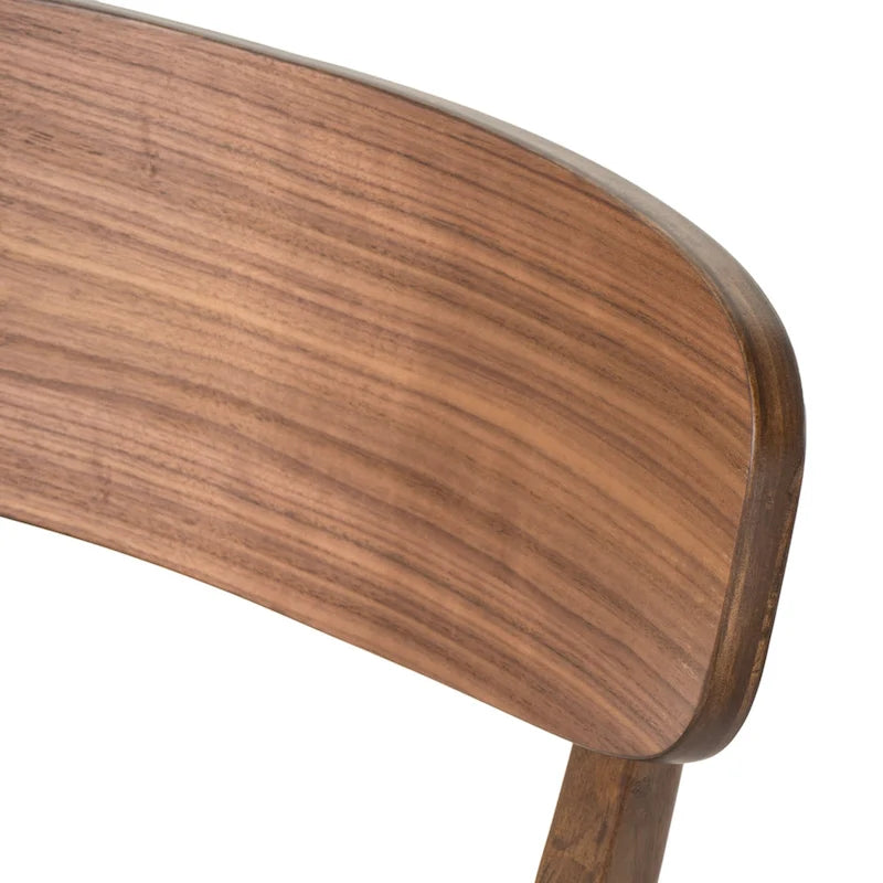 Chaises de salle à manger en bois avec revêtement en tissu