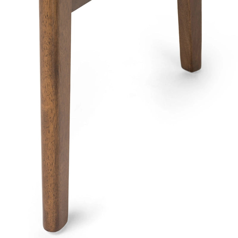 Chaises de salle à manger en bois avec revêtement en tissu