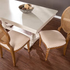 Chaises de salle à manger Elements en chêne avec dossier en rotin (Lot de 2)
