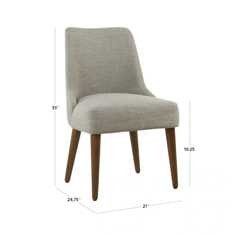 Chaise de salle à manger moderne HomePop Hemet Gayle rembourrée