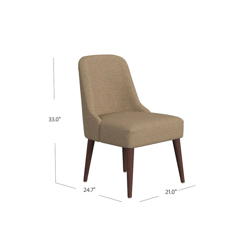 Chaise de salle à manger moderne HomePop Hemet Gayle rembourrée