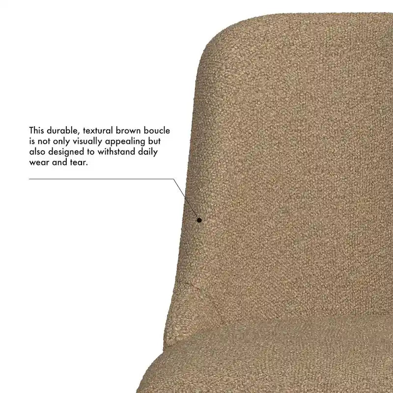 Chaise de salle à manger moderne HomePop Hemet Gayle rembourrée