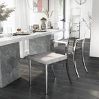  Brusartsi Modern Clear Acrylic Dining Chairs (Set of 2)