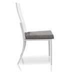 Chaises de salle à manger modernes Brusartsi en acrylique transparent (lot de 2)