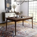  Sevo Midcentury Modern Brown 59-inch Dining Table