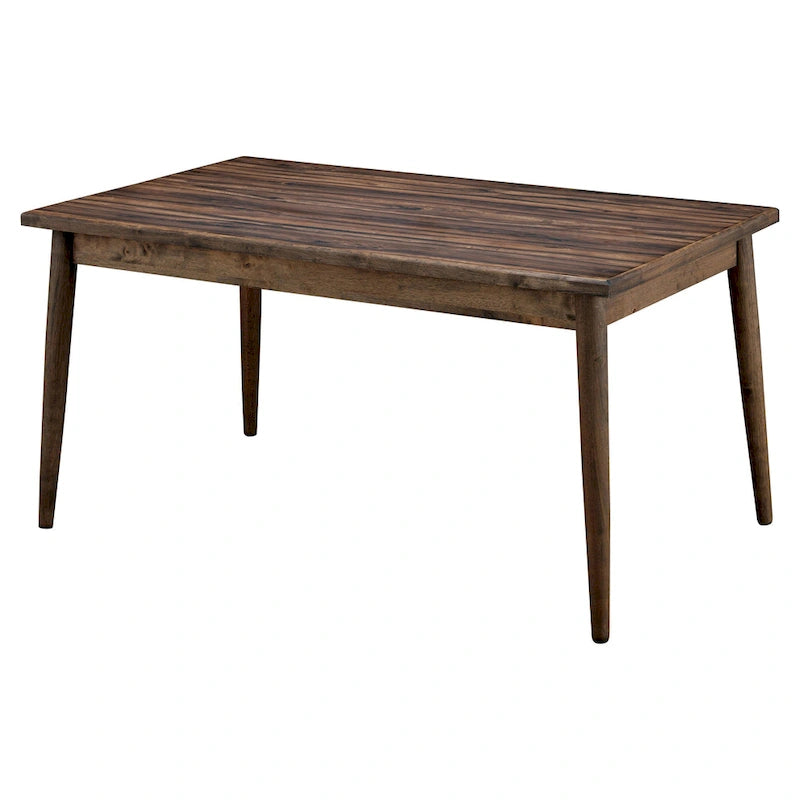 Table de salle à manger Sevo Midcentury Modern marron 149,86 cm