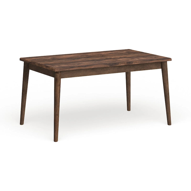 Table de salle à manger Sevo Midcentury Modern marron 149,86 cm