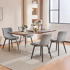 Lot de 2 chaises de salle à manger modernes en cuir