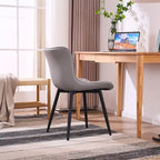 Lot de 2 chaises de salle à manger modernes en cuir