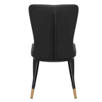 Lot de 4 chaises de salle à manger capitonnées en similicuir à motif à carreaux