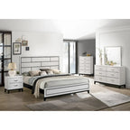 Ensemble de chambre à coucher 6 pièces Stout White Panel Deluxe