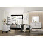 Ensemble de chambre à coucher 6 pièces Stout White Panel Deluxe