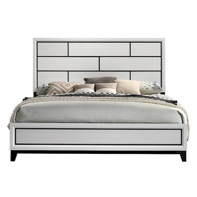 Ensemble de chambre à coucher 6 pièces Stout White Panel Deluxe