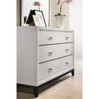Ensemble de chambre à coucher 6 pièces Stout White Panel Deluxe