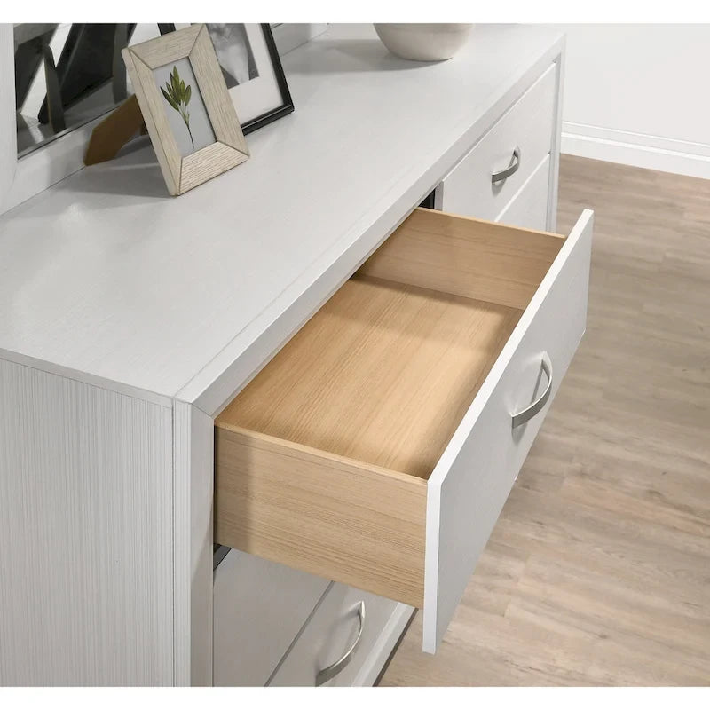Ensemble de chambre à coucher 6 pièces Stout White Panel Deluxe