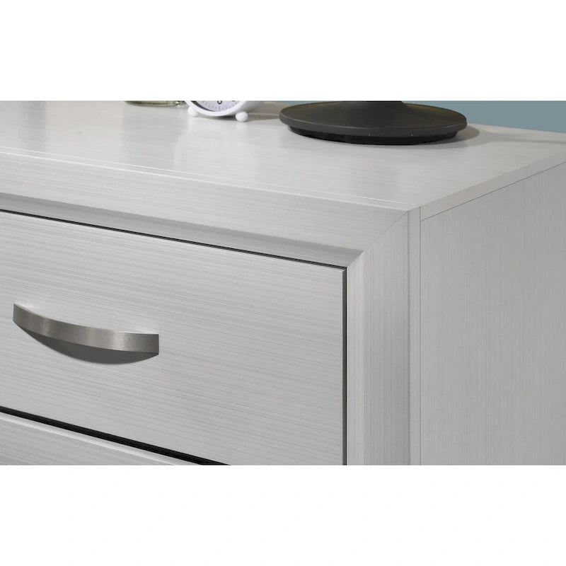 Ensemble de chambre à coucher 6 pièces Stout White Panel Deluxe