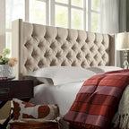 Naples Full-size Wingback Button-tufted Headboard by 
