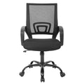 Chaise de bureau pivotante ergonomique Ralap Modern Black avec dossier en maille par