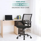 Ralap Modern Black Ergonomic Swivel Office Chair with Mesh Back by 