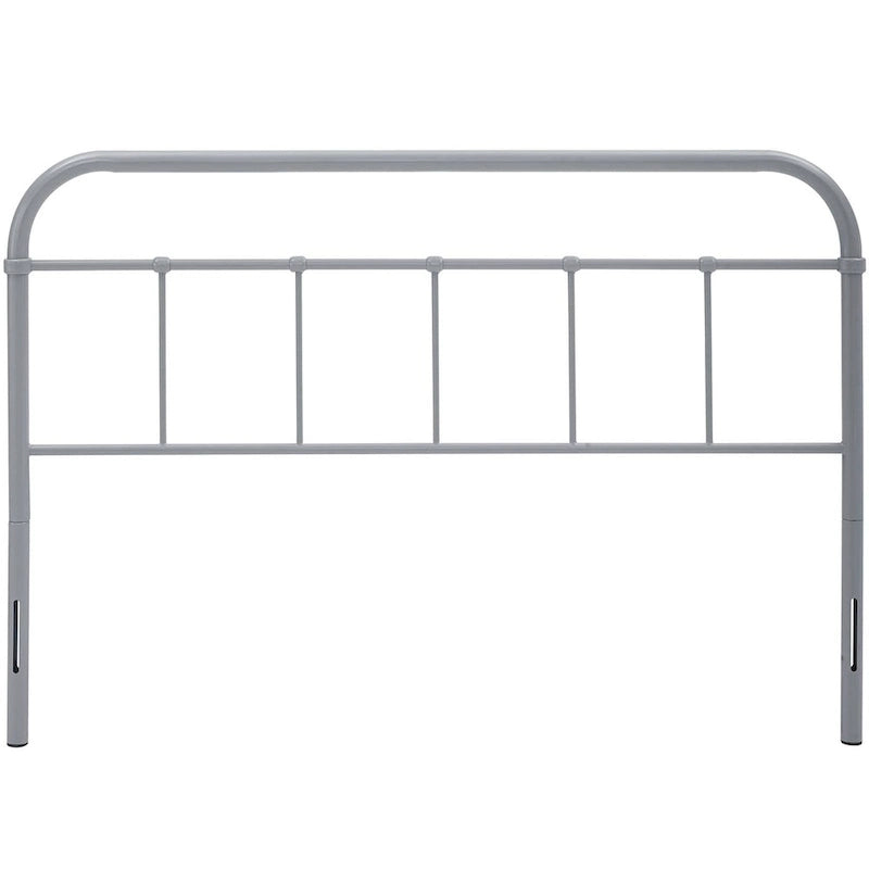 Tête de lit en métal gris Lomita Classic King Size